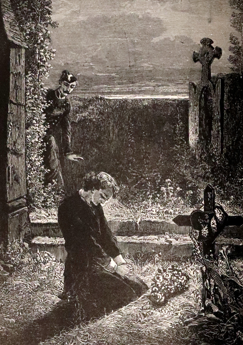 1887 Rare Victorian Book set - LES MISERABLES by Victor Hugo. Illustrated.