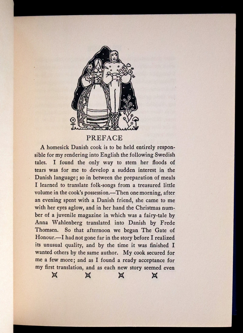 1925 First Edition - Old Swedish Fairy Tales by Anna Wahlenberg Illustrated by Jeannette Berkowitz.