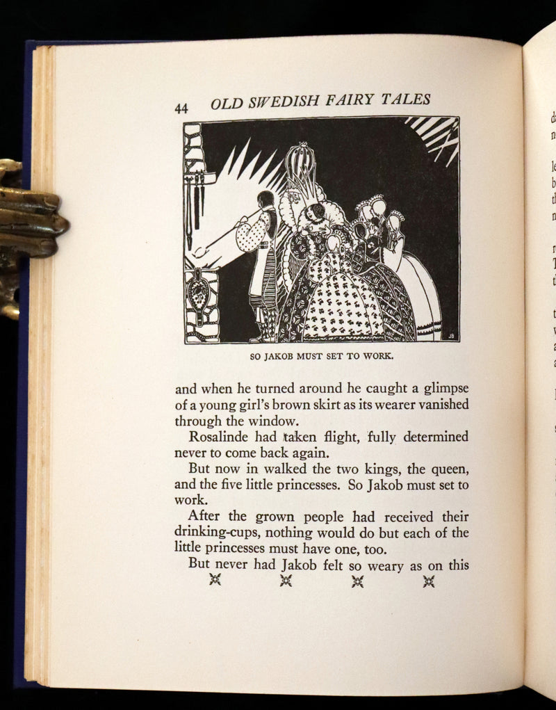 1925 First Edition - Old Swedish Fairy Tales by Anna Wahlenberg Illustrated by Jeannette Berkowitz.