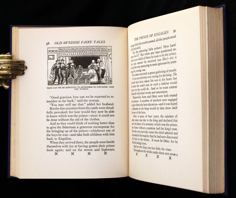 1925 First Edition - Old Swedish Fairy Tales by Anna Wahlenberg Illustrated by Jeannette Berkowitz.