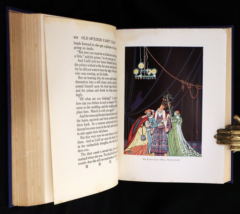 1925 First Edition - Old Swedish Fairy Tales by Anna Wahlenberg Illustrated by Jeannette Berkowitz.
