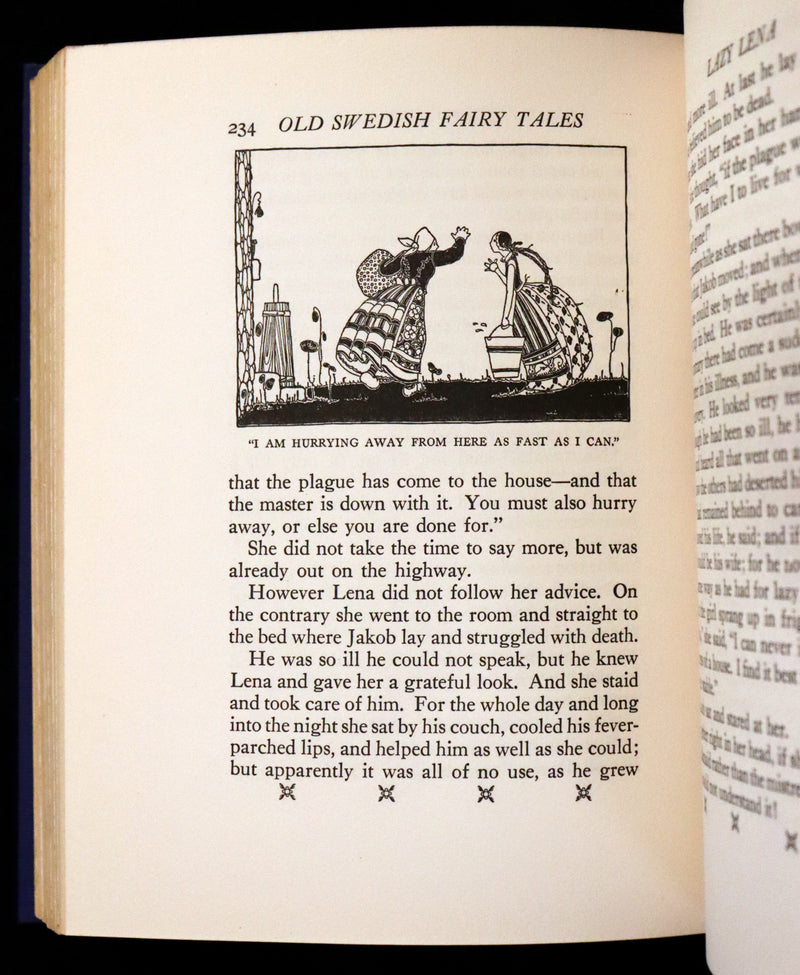 1925 First Edition - Old Swedish Fairy Tales by Anna Wahlenberg Illustrated by Jeannette Berkowitz.