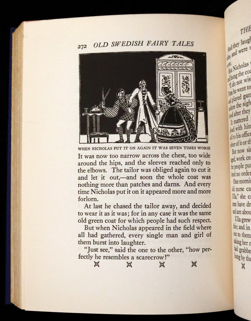 1925 First Edition - Old Swedish Fairy Tales by Anna Wahlenberg Illustrated by Jeannette Berkowitz.