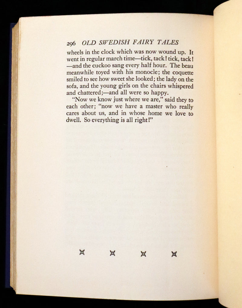 1925 First Edition - Old Swedish Fairy Tales by Anna Wahlenberg Illustrated by Jeannette Berkowitz.