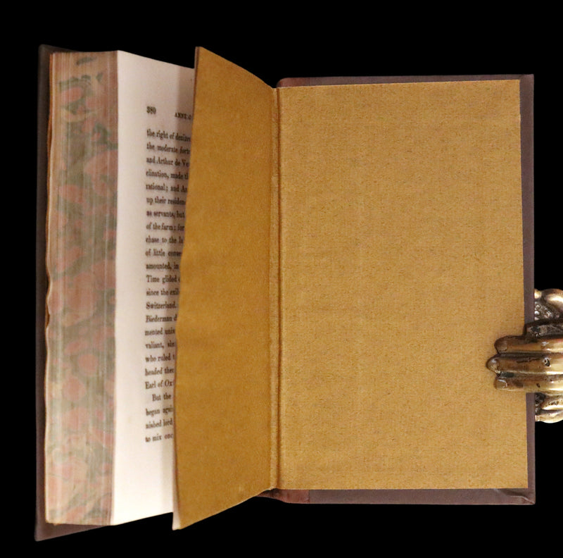 1829 Rare First Edition Book Set - ANNE OF GEIERSTEIN, or The Maiden of the Mist by Sir Walter Scott.