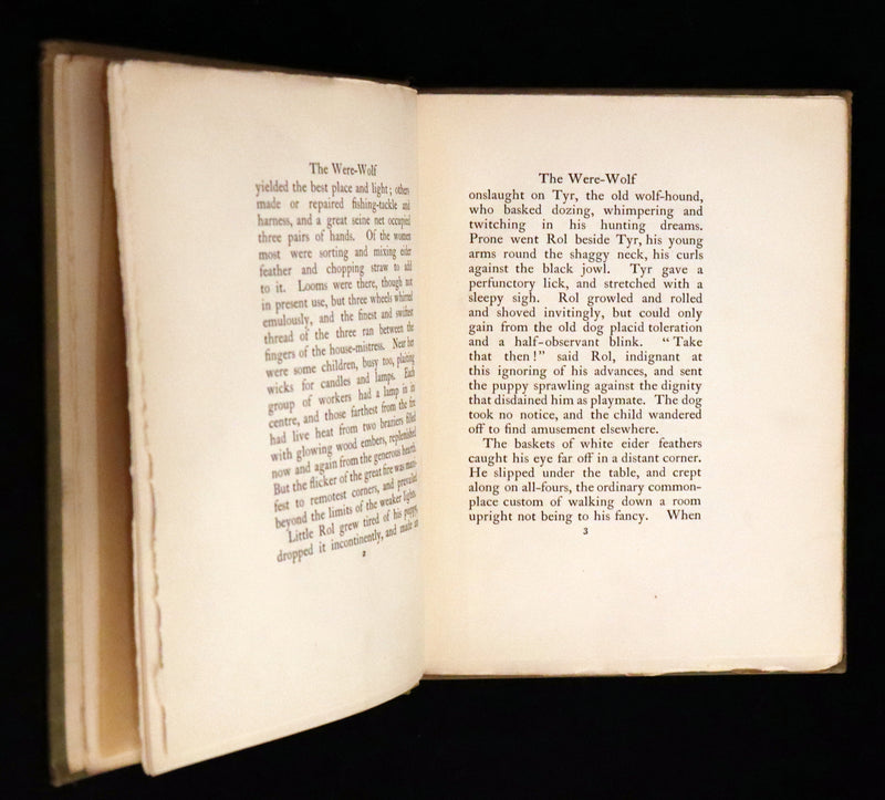 1896 Rare First Edition Book on Werewolves - THE WERE-WOLF by Clemence Housman.