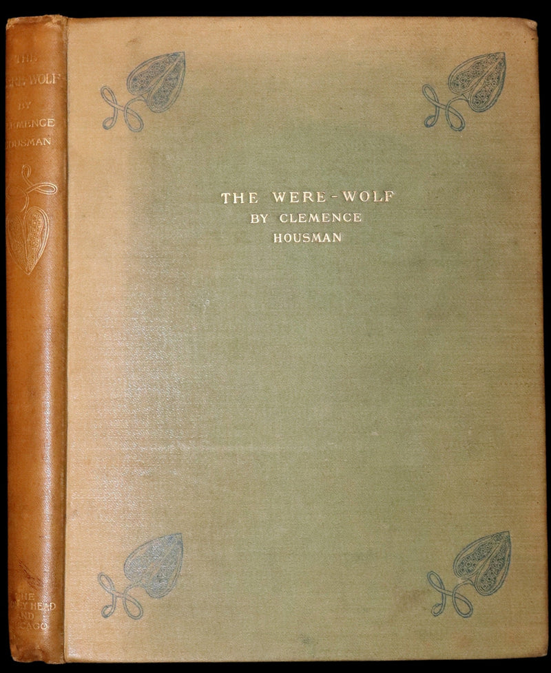 1896 Rare First Edition Book on Werewolves - THE WERE-WOLF by Clemence Housman.