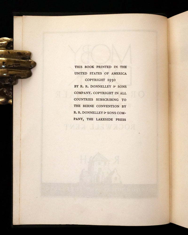 1930 Rare First Edition - MOBY DICK or The Whale by Melville, illustrated by Rockwell Kent.