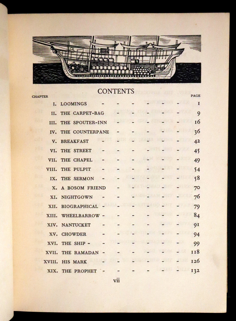 1930 Rare First Edition - MOBY DICK or The Whale by Melville, illustrated by Rockwell Kent.