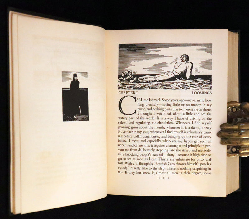 1930 Rare First Edition - MOBY DICK or The Whale by Melville, illustrated by Rockwell Kent.
