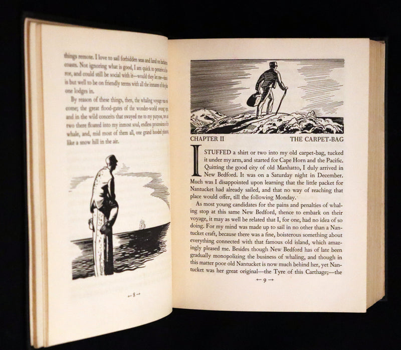 1930 Rare First Edition - MOBY DICK or The Whale by Melville, illustrated by Rockwell Kent.