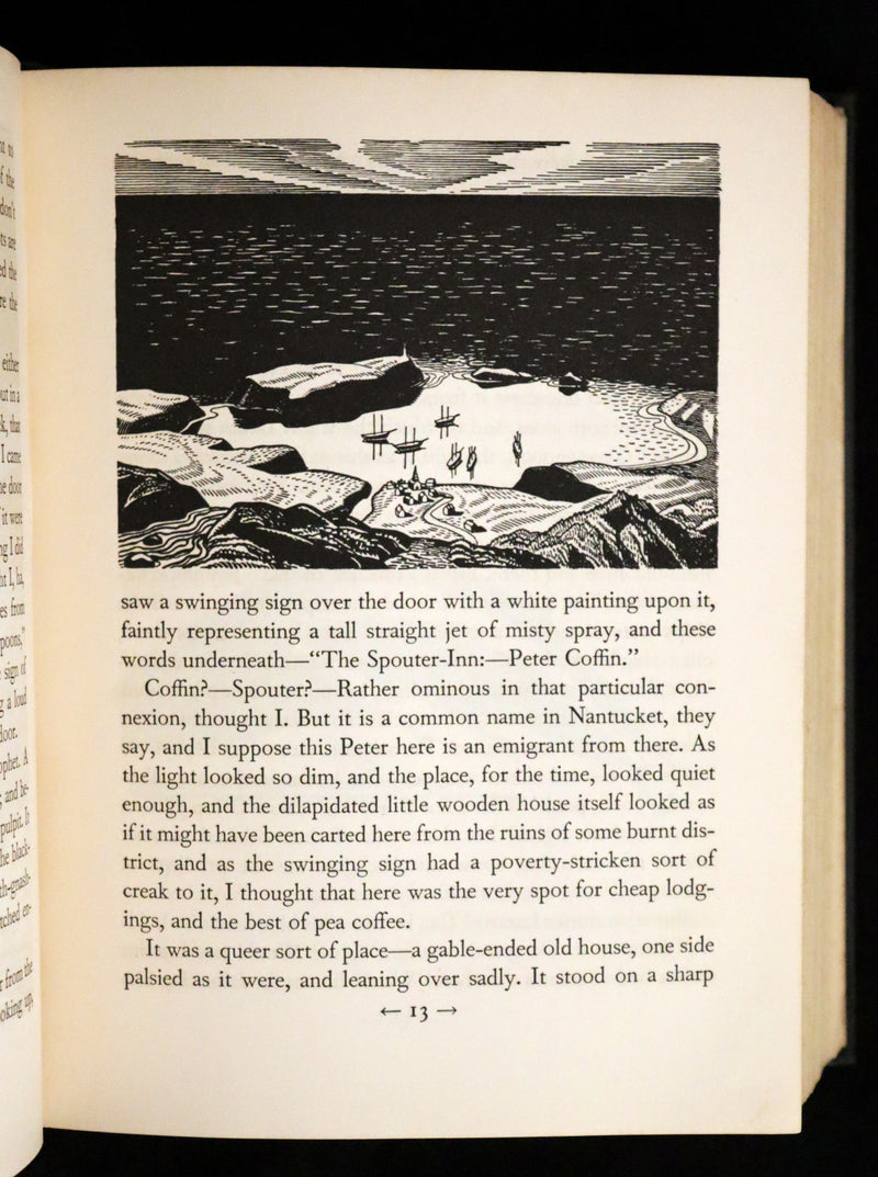 1930 Rare First Edition - MOBY DICK or The Whale by Melville, illustrated by Rockwell Kent.