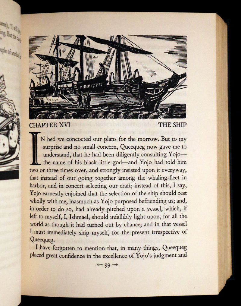 1930 Rare First Edition - MOBY DICK or The Whale by Melville, illustrated by Rockwell Kent.