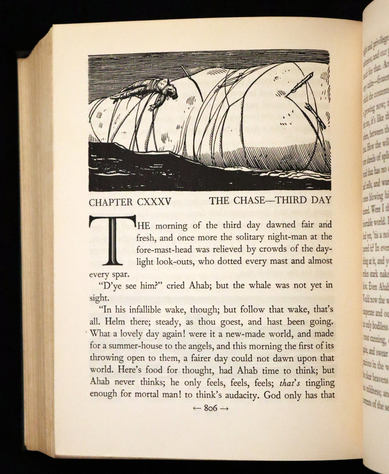 1930 Rare First Edition - MOBY DICK or The Whale by Melville, illustrated by Rockwell Kent.