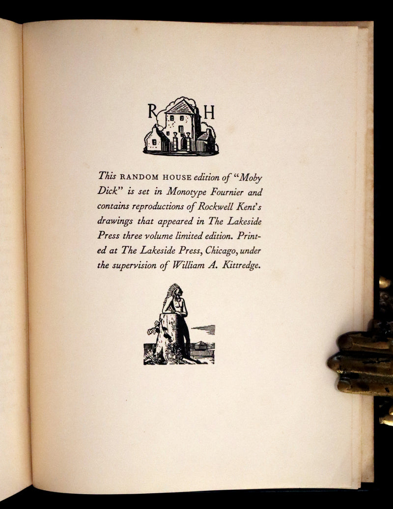 1930 Rare First Edition - MOBY DICK or The Whale by Melville, illustrated by Rockwell Kent.