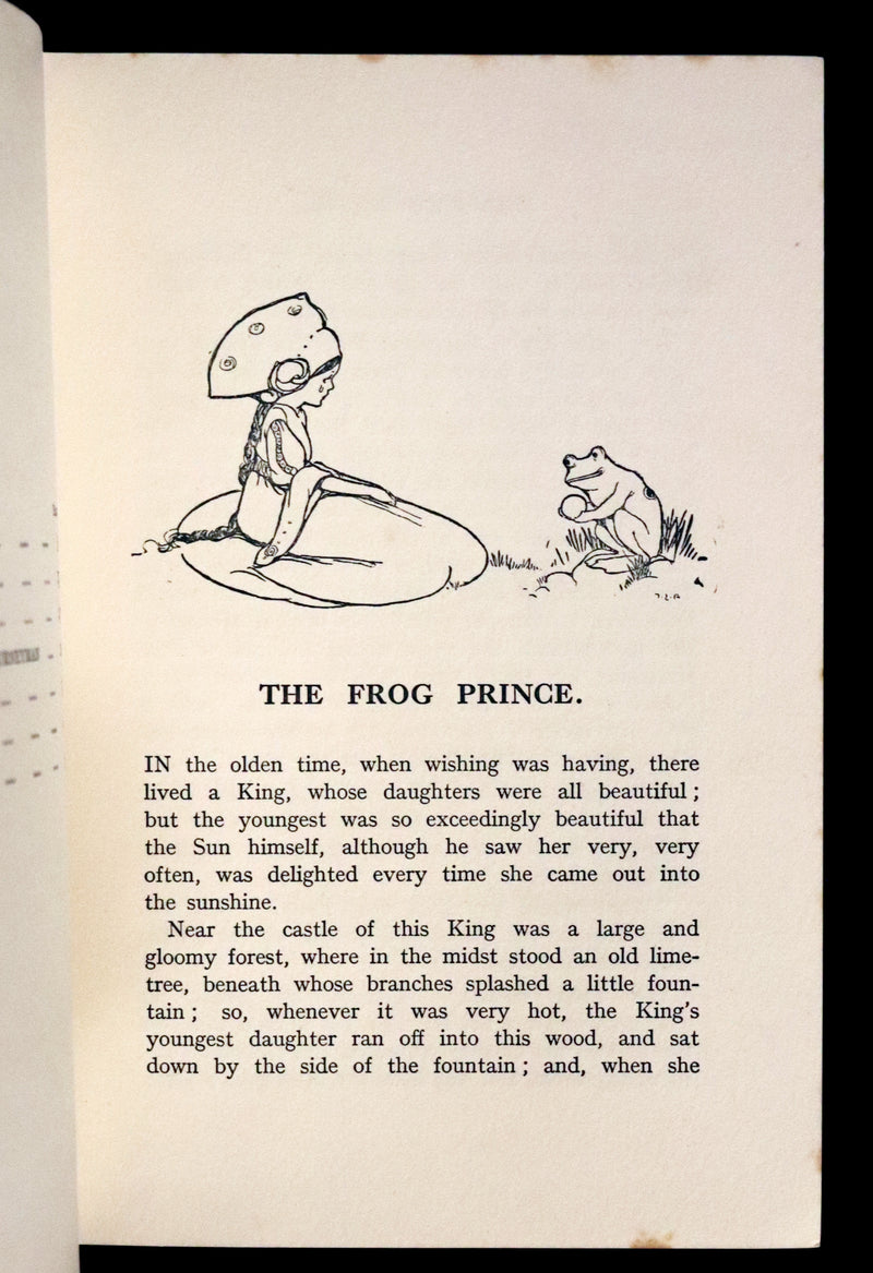 1920 Scarce First Edition - THE FROG PRINCE and Other Stories by Brothers Grimm illustrated by Mabel Lucie Attwell.
