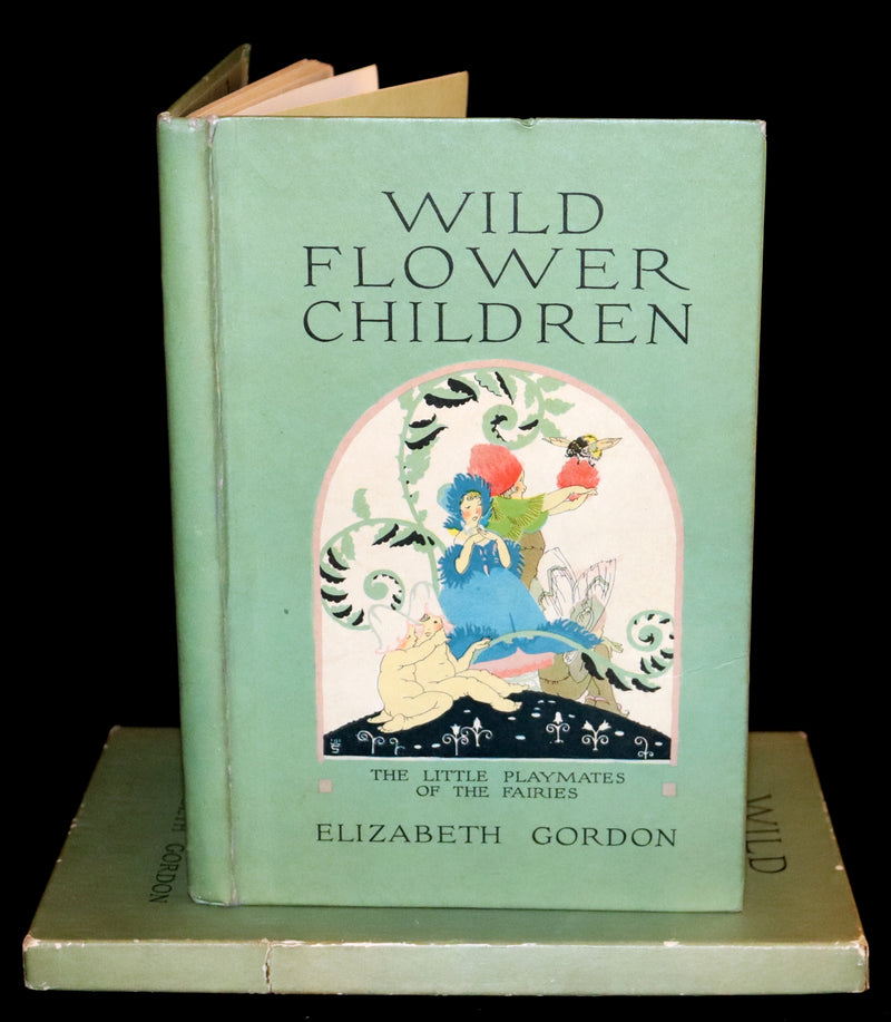 1918 Rare First Edition - WILD FLOWER CHILDREN The Little Playmates of the Fairies illustrated by Janet Laura Scott.
