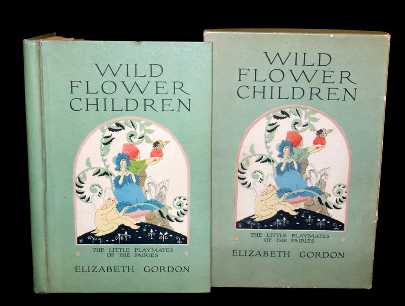 1918 Rare First Edition - WILD FLOWER CHILDREN The Little Playmates of the Fairies illustrated by Janet Laura Scott.