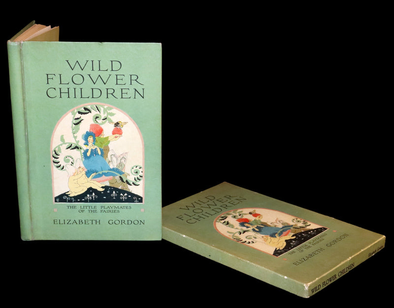 1918 Rare First Edition - WILD FLOWER CHILDREN The Little Playmates of the Fairies illustrated by Janet Laura Scott.