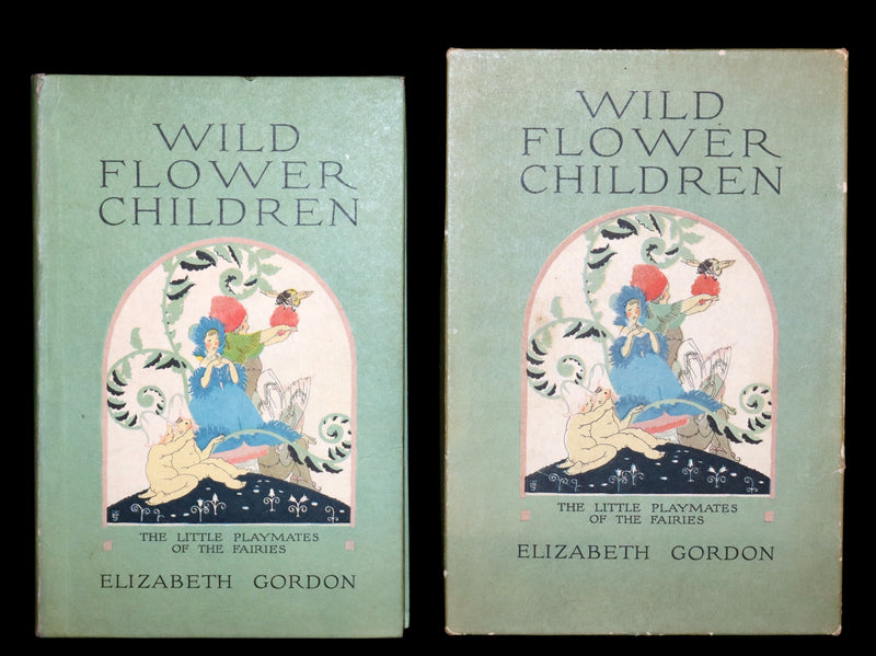 1918 Rare First Edition - WILD FLOWER CHILDREN The Little Playmates of the Fairies illustrated by Janet Laura Scott.