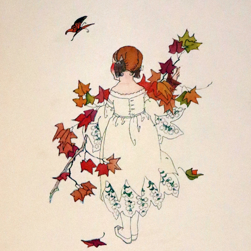 1918 Rare First Edition - WILD FLOWER CHILDREN The Little Playmates of the Fairies illustrated by Janet Laura Scott.