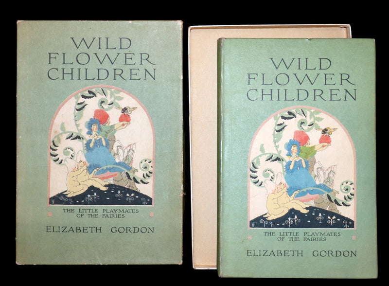 1918 Rare First Edition - WILD FLOWER CHILDREN The Little Playmates of the Fairies illustrated by Janet Laura Scott.