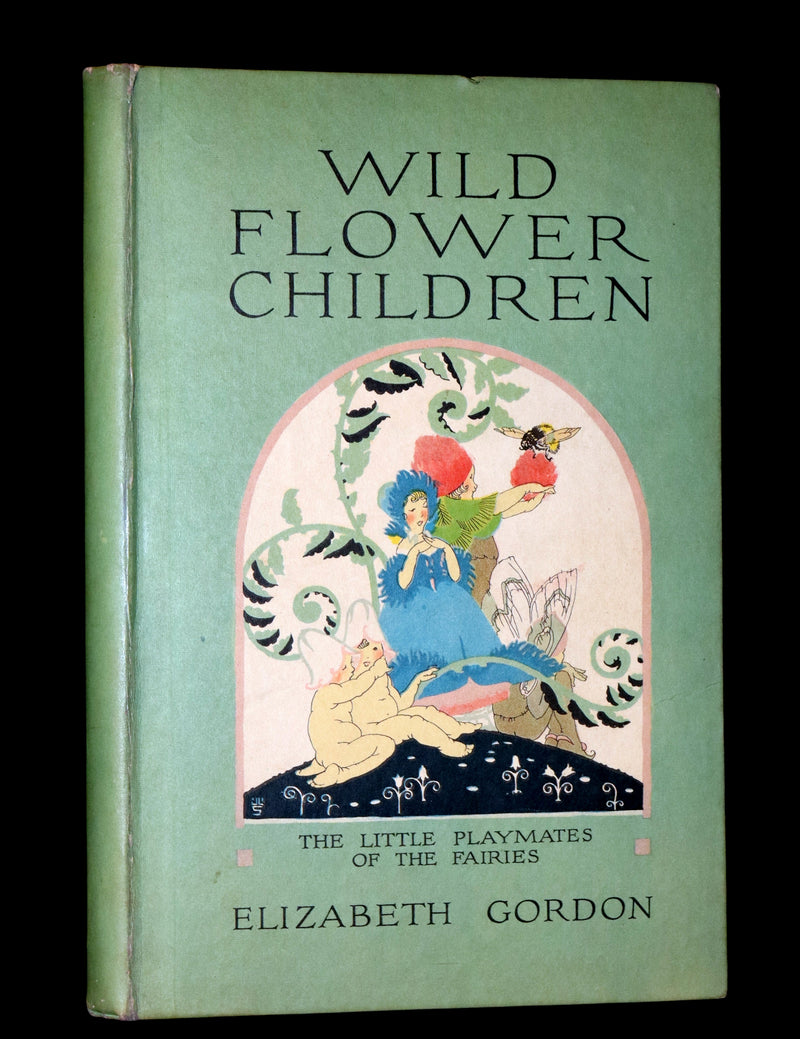 1918 Rare First Edition - WILD FLOWER CHILDREN The Little Playmates of the Fairies illustrated by Janet Laura Scott.