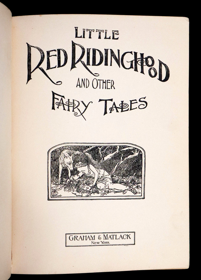 1900 Scarce Edition - Little Red Riding Hood and Other Fairy Tales. Illustrated.