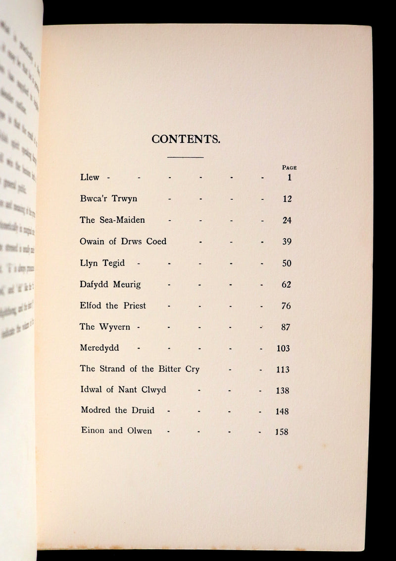 1921 Rare First Edition - FAIRY and WONDER TALES OF ANCIENT WALES Illustrated by Doris Williamson.