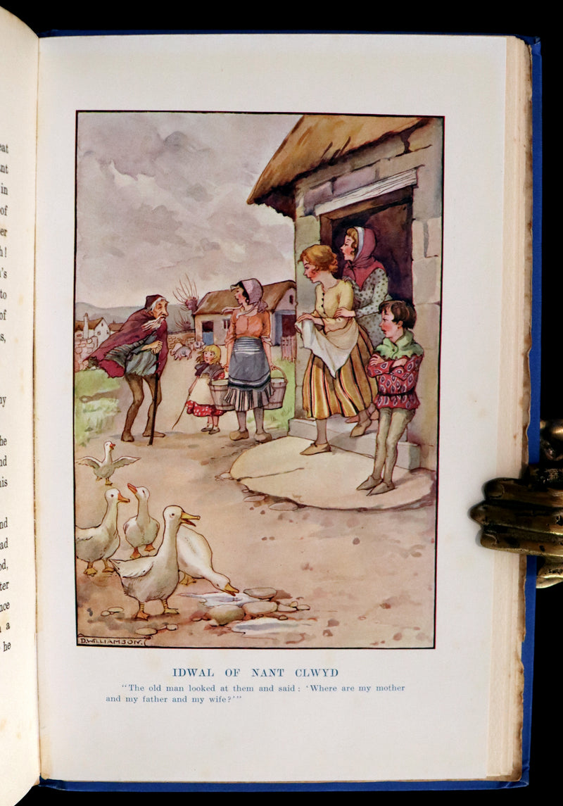 1921 Rare First Edition - FAIRY and WONDER TALES OF ANCIENT WALES Illustrated by Doris Williamson.