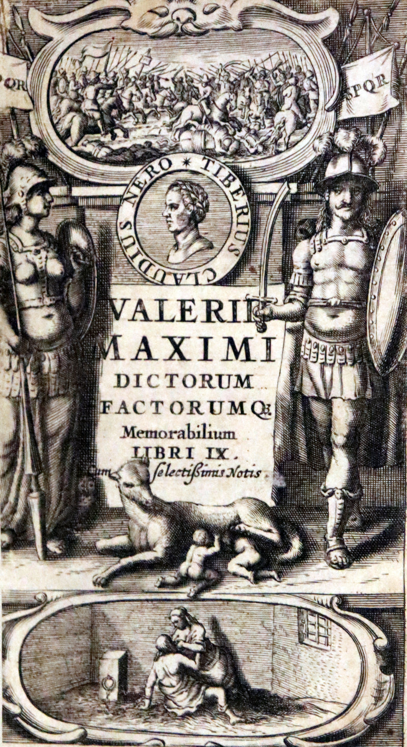 1662 Rare Latin Book - Valerius Maximus' Stories of Roman life. Dictorum, factorumque memorabilium libri IX.