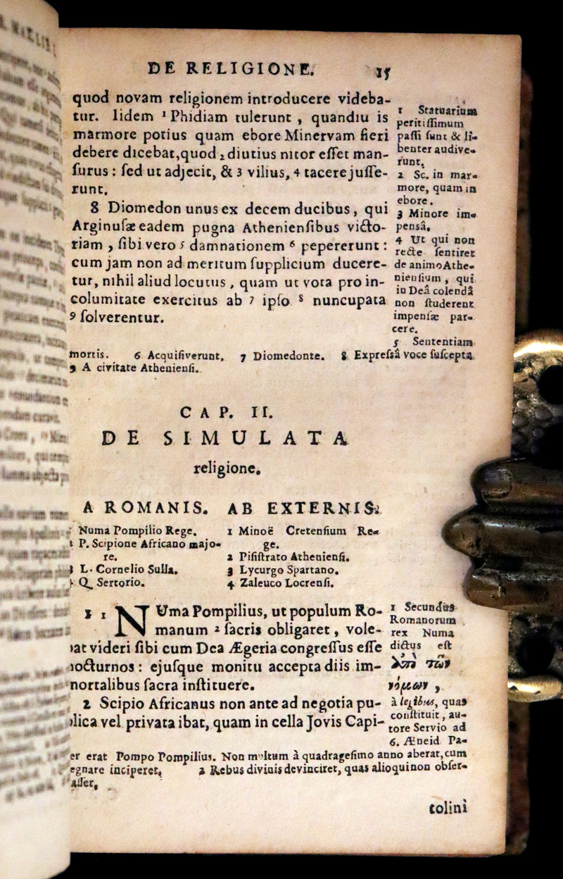 1662 Rare Latin Book - Valerius Maximus' Stories of Roman life. Dictorum, factorumque memorabilium libri IX.