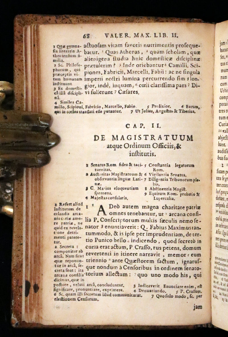 1662 Rare Latin Book - Valerius Maximus' Stories of Roman life. Dictorum, factorumque memorabilium libri IX.