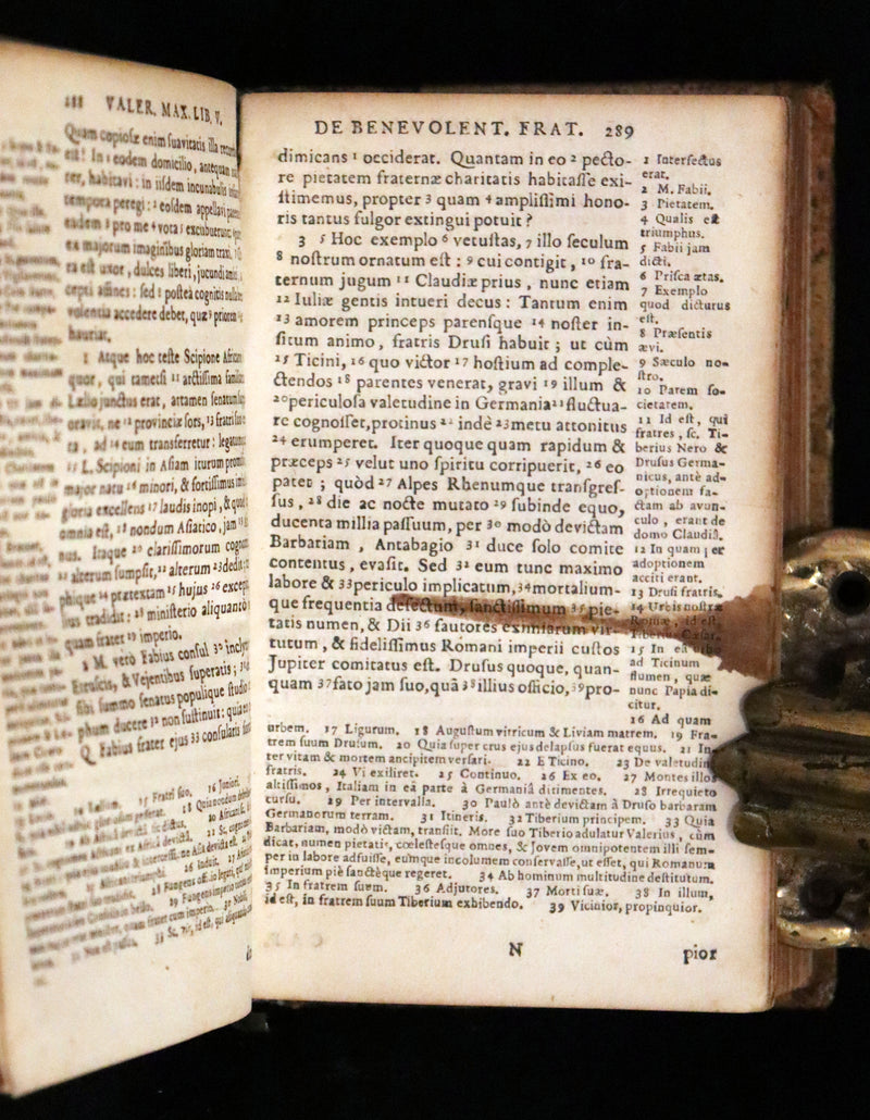 1662 Rare Latin Book - Valerius Maximus' Stories of Roman life. Dictorum, factorumque memorabilium libri IX.