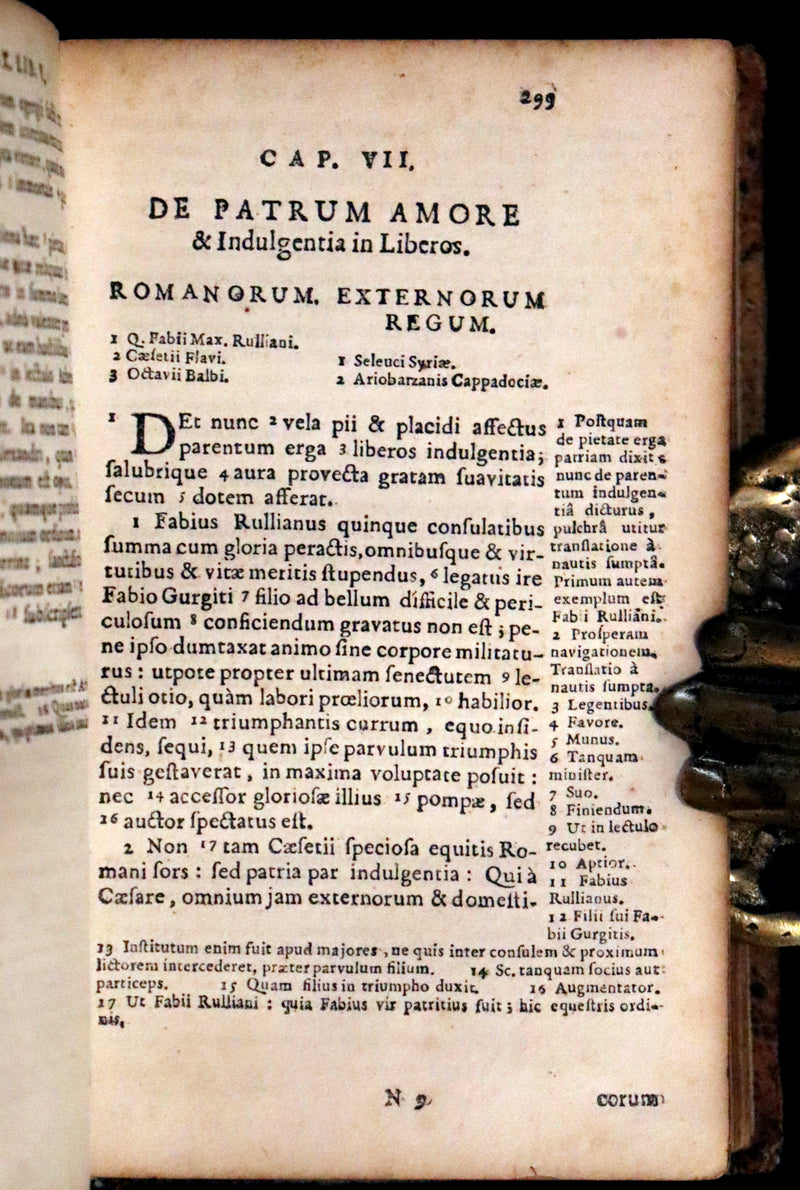 1662 Rare Latin Book - Valerius Maximus' Stories of Roman life. Dictorum, factorumque memorabilium libri IX.