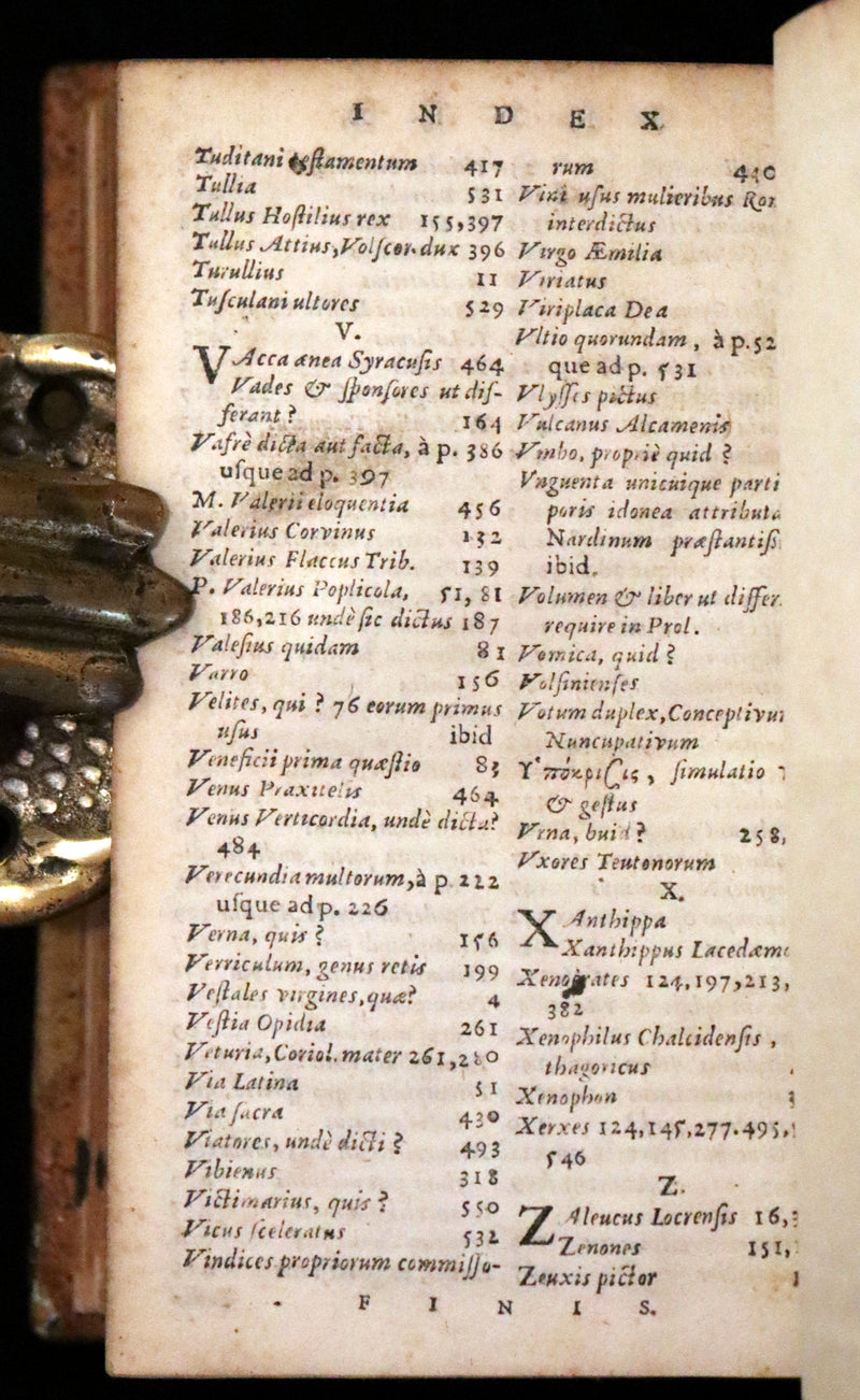 1662 Rare Latin Book - Valerius Maximus' Stories of Roman life. Dictorum, factorumque memorabilium libri IX.