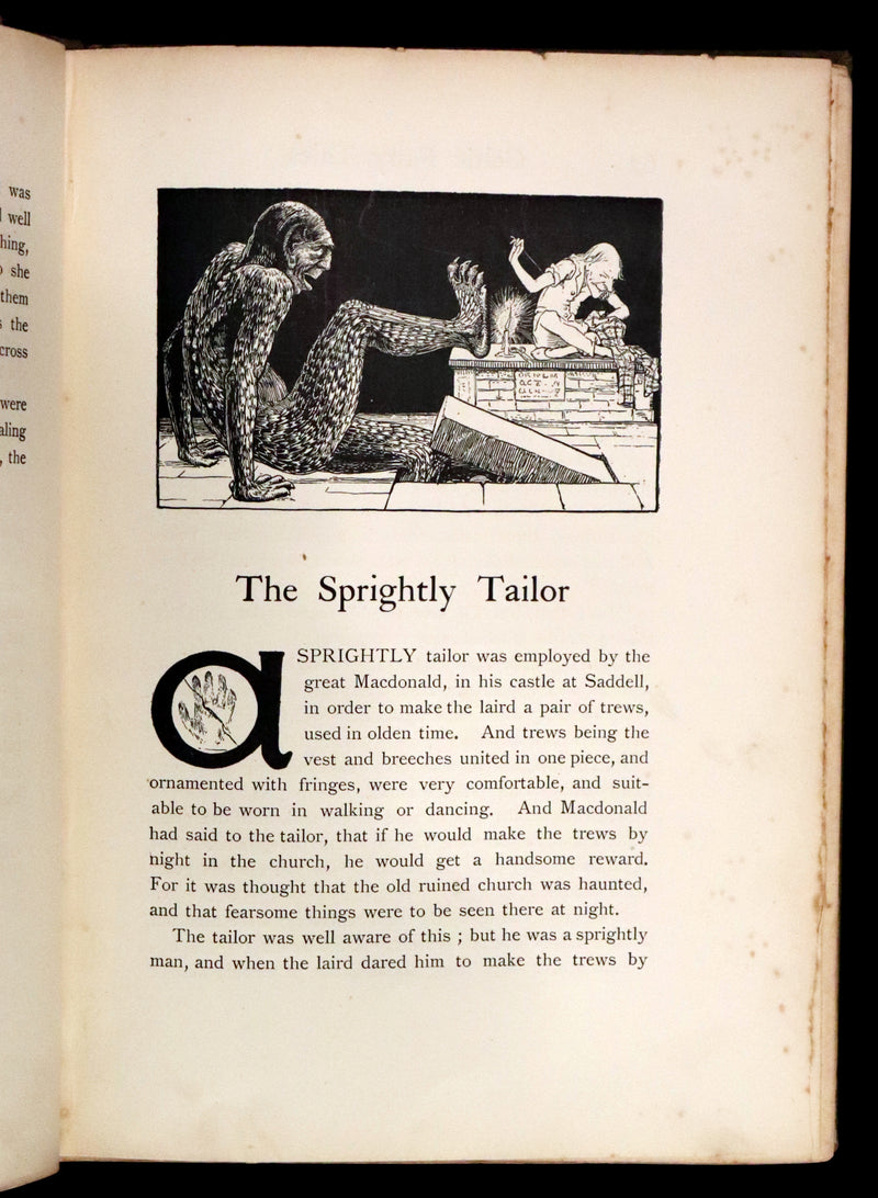 1892 Rare First Edition - CELTIC FAIRY TALES by J. Jacobs Illustrated by J.D. Batten.