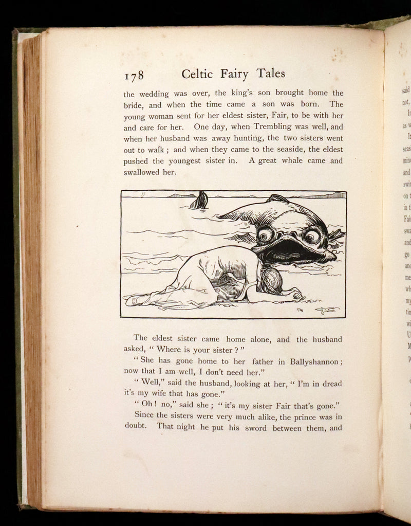 1892 Rare First Edition - CELTIC FAIRY TALES by J. Jacobs Illustrated by J.D. Batten.