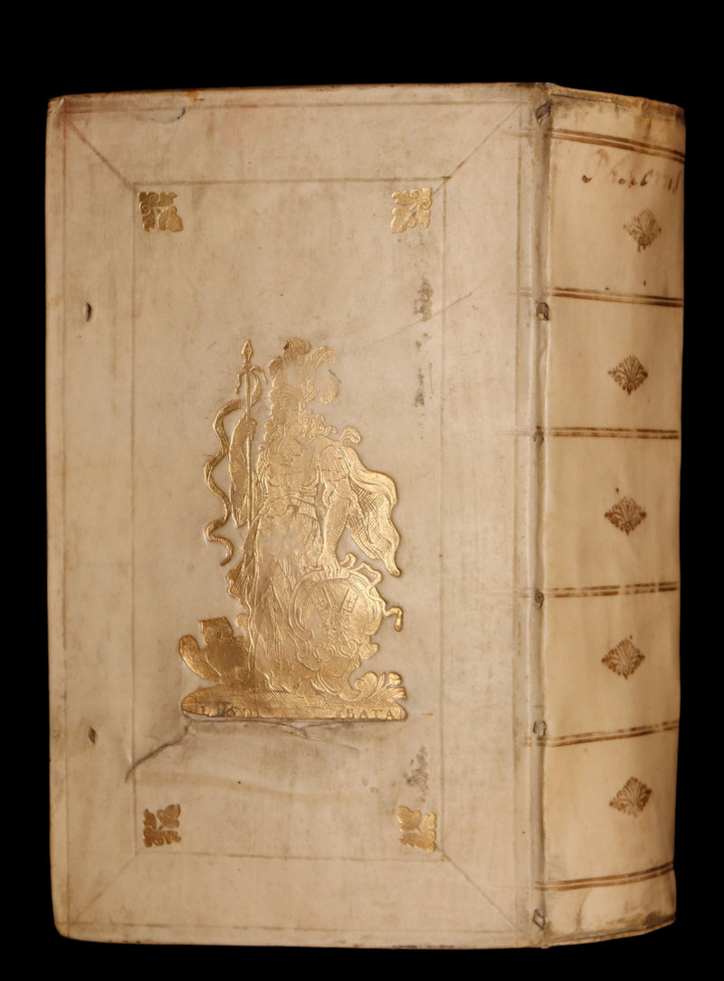 1718 Rare Latin Vellum Book - Phaedrus & AESOP'S FABLES, Fabularum Aesopiarum Libri V.