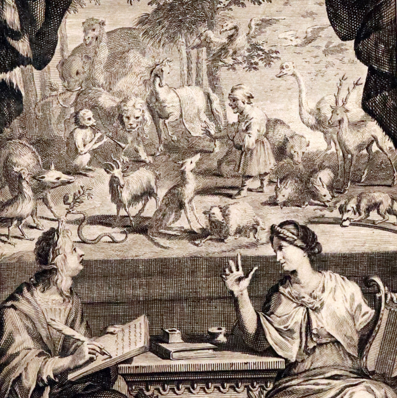 1718 Rare Latin Vellum Book - Phaedrus & AESOP'S FABLES, Fabularum Aesopiarum Libri V.