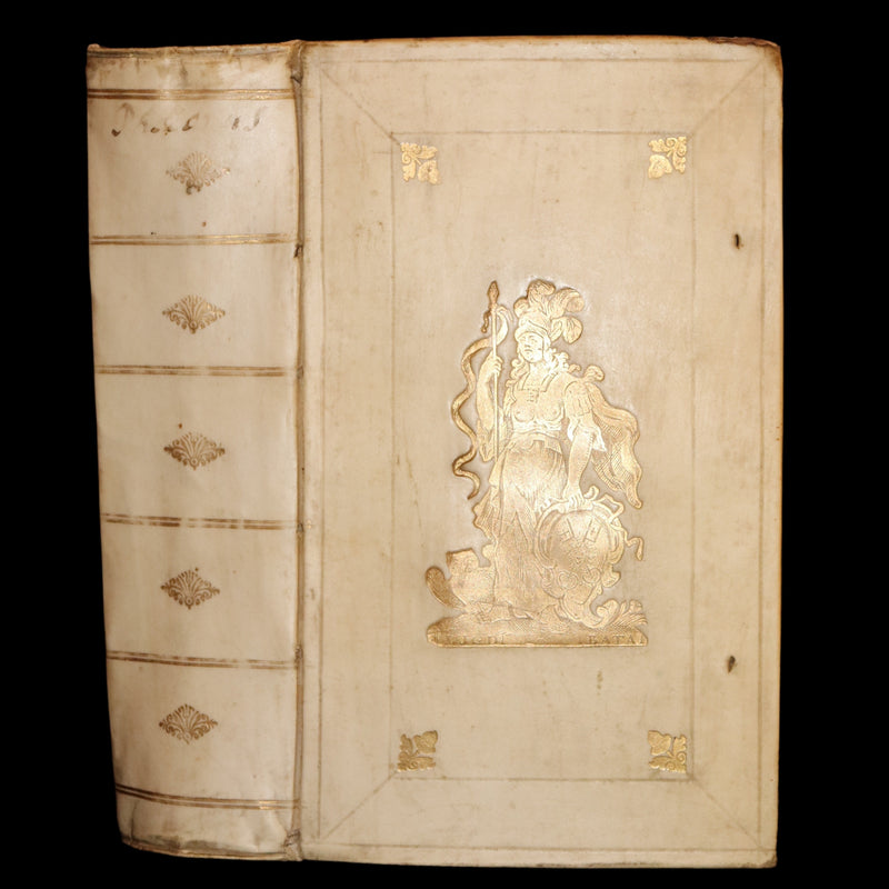 1718 Rare Latin Vellum Book - Phaedrus & AESOP'S FABLES, Fabularum Aesopiarum Libri V.