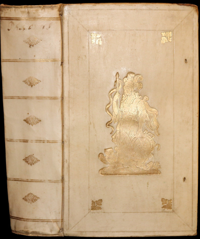 1718 Rare Latin Vellum Book - Phaedrus & AESOP'S FABLES, Fabularum Aesopiarum Libri V.