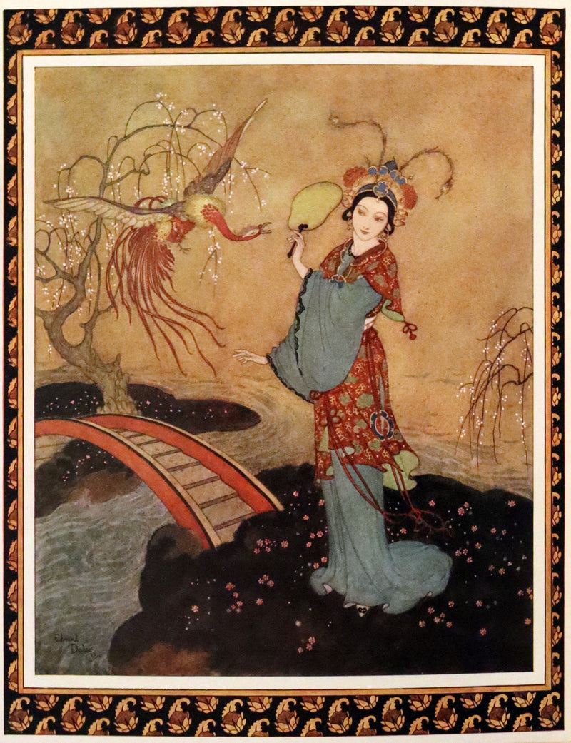 1913 Rare First Edition - Princess Badoura. A Tale from the Arabian Nights by Laurence Housman. Illustrated by Edmund Dulac.
