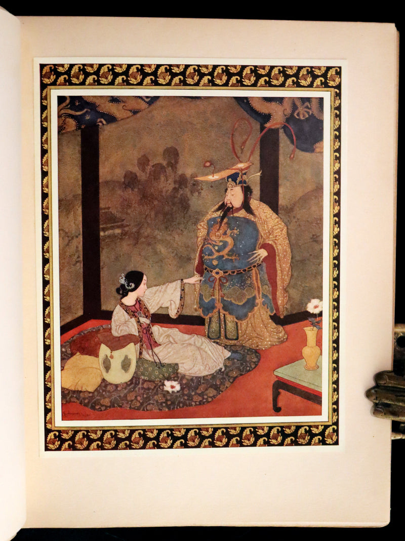 1913 Rare First Edition - Princess Badoura. A Tale from the Arabian Nights by Laurence Housman. Illustrated by Edmund Dulac.