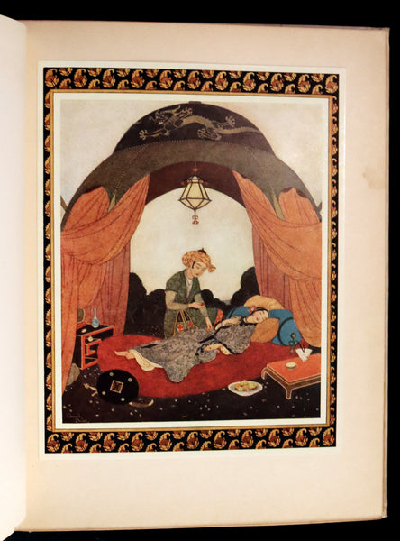 1913 Rare First Edition - Princess Badoura. A Tale from the Arabian Nights by Laurence Housman. Illustrated by Edmund Dulac.