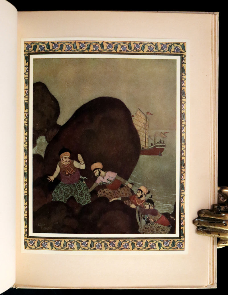 1913 Rare First Edition - Princess Badoura. A Tale from the Arabian Nights by Laurence Housman. Illustrated by Edmund Dulac.