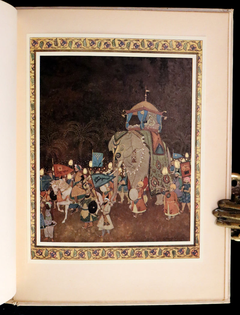 1913 Rare First Edition - Princess Badoura. A Tale from the Arabian Nights by Laurence Housman. Illustrated by Edmund Dulac.