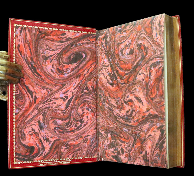 1917 Nice Sangorski Morocco Binding - Poems of Robert Browning.