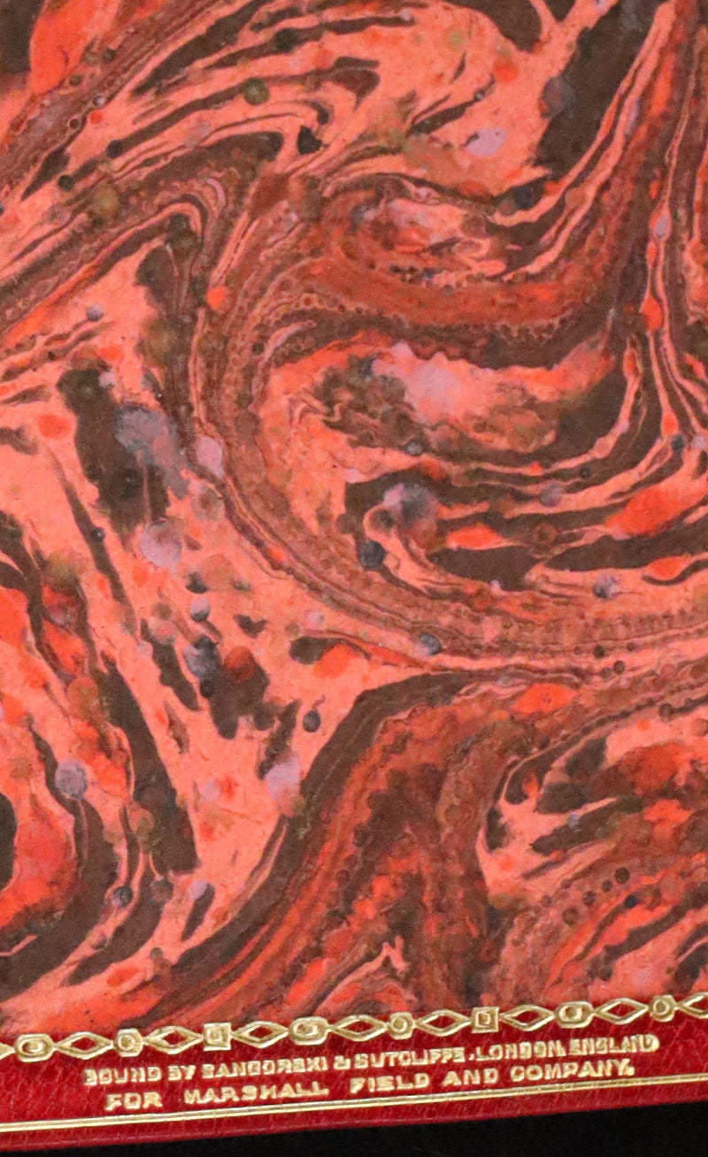 1917 Nice Sangorski Morocco Binding - Poems of Robert Browning.