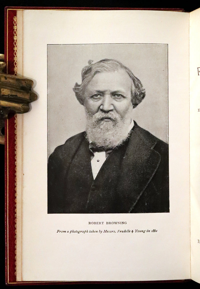 1917 Nice Sangorski Morocco Binding - Poems of Robert Browning.